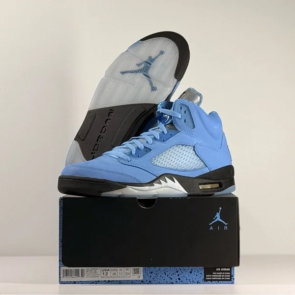 Air Jordan 5 Retro University Blue Men's Size 12 NWT - Picture 7 of 13